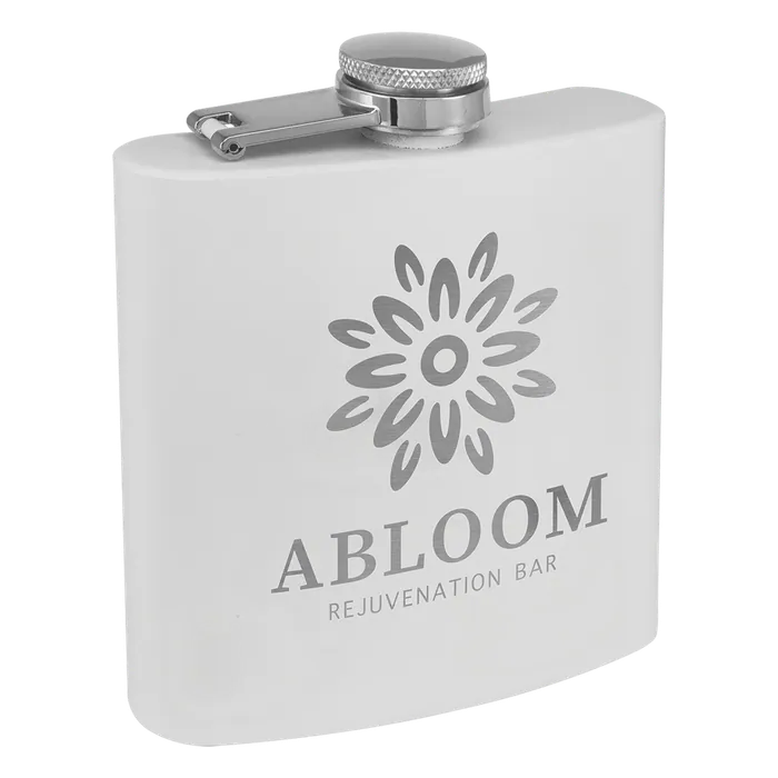 White Powder Coated Flask