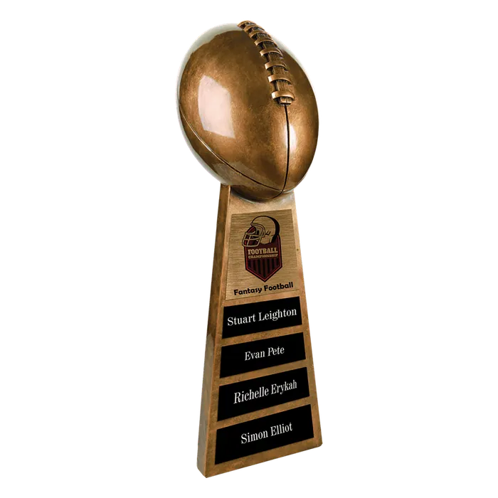 Antique Gold Football Resin-15"