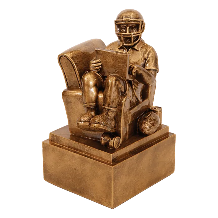 Fantasy Football Man In Chair Resin-6"