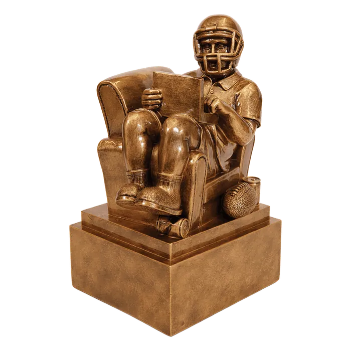 Fantasy Football Man In Chair Resin-9"