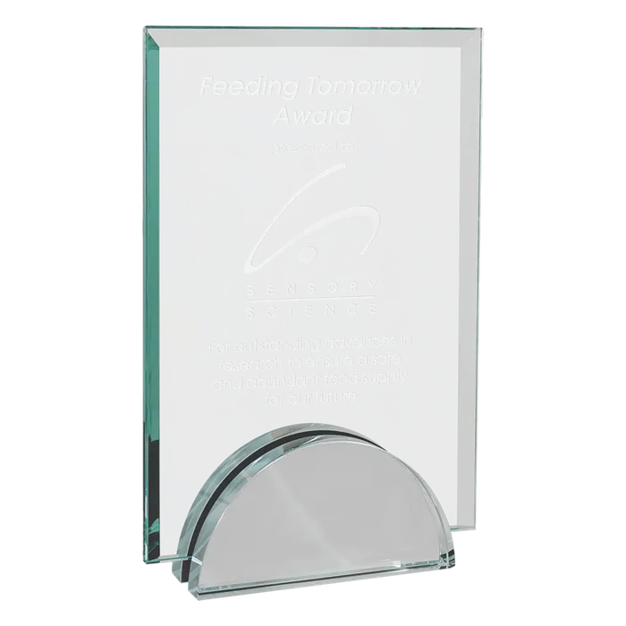 Apex Series Jade Glass Award, 5" x 7 1/4"