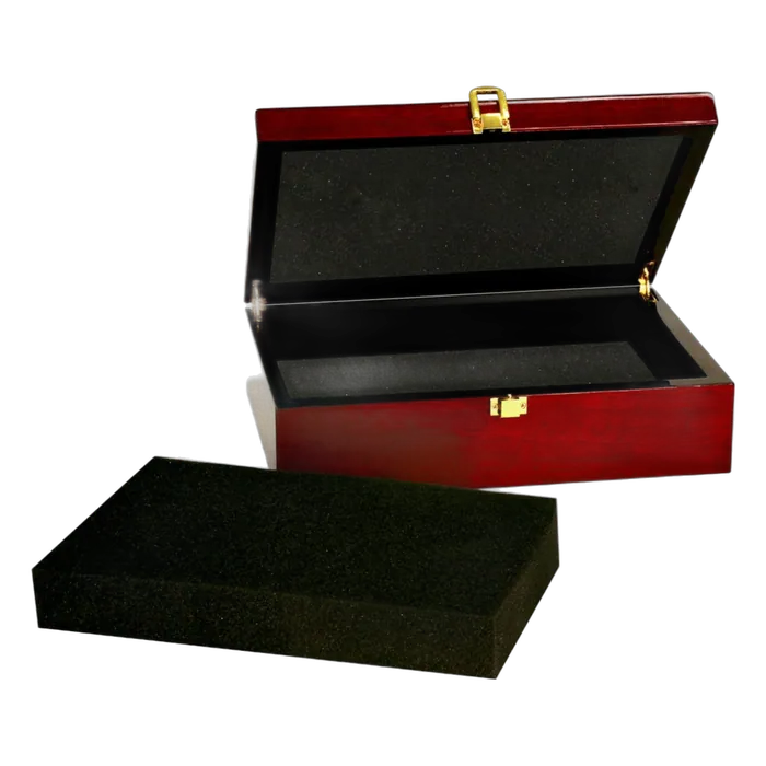 Rosewood Piano Finish Gift Box, 7 3/4" x 6 1/4" x 2 3/8"