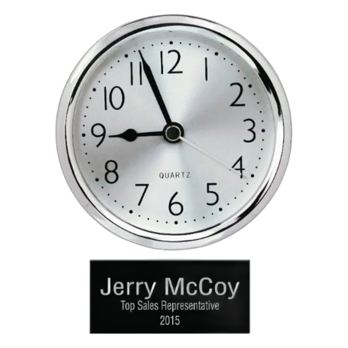 Square Arch Glass Clock