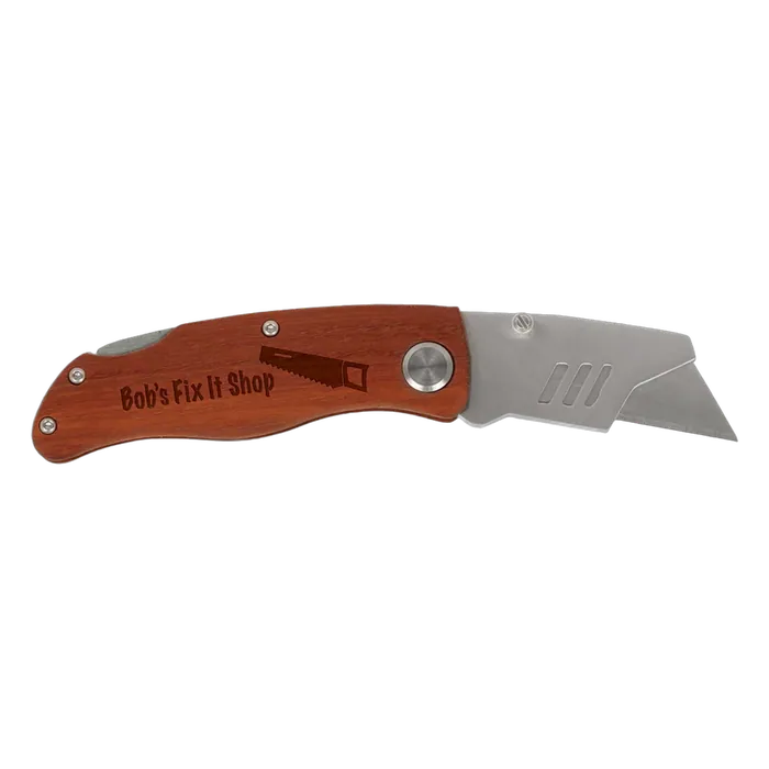 Wood Handle Utility Knife