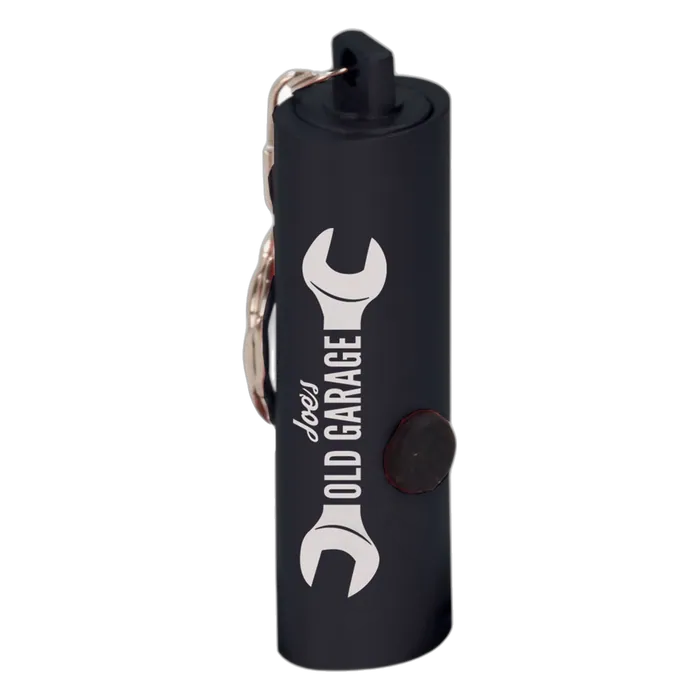 Black 3-LED Flashlight Keychain