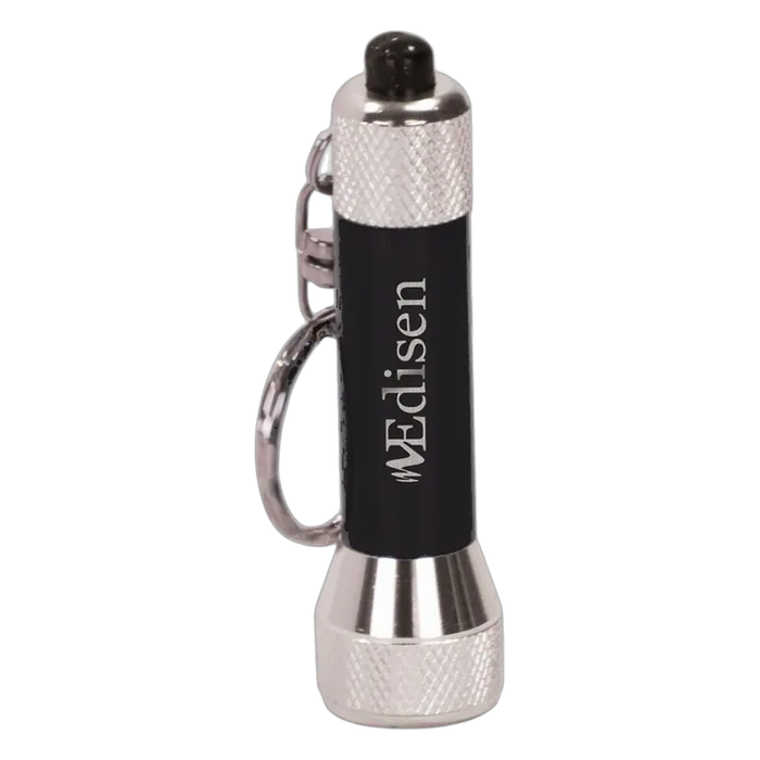 Black 5-LED Flashlight Keychain