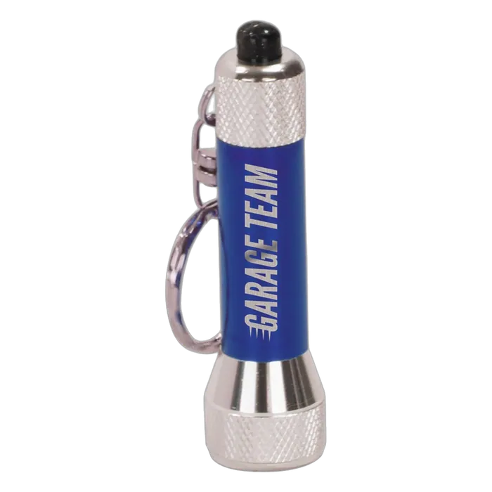 Blue 5-LED Flashlight Keychain