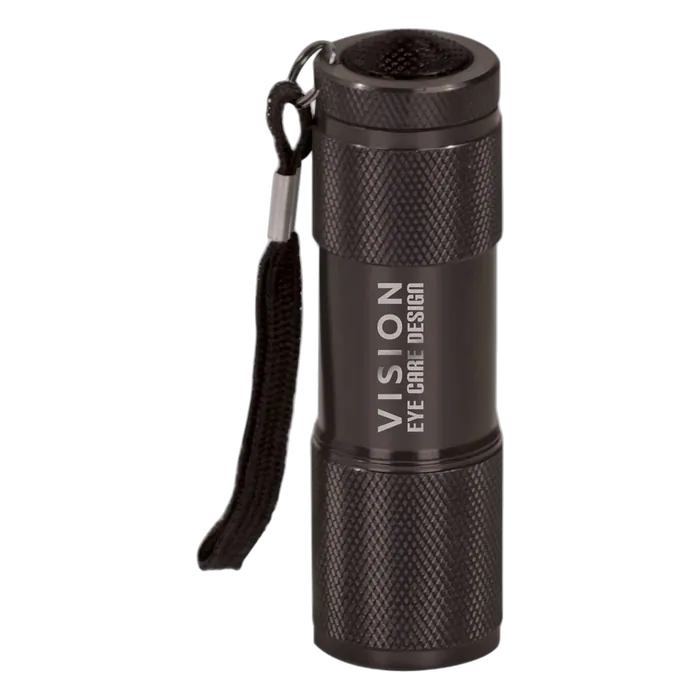 Black 9-LED Flashlight Keychain