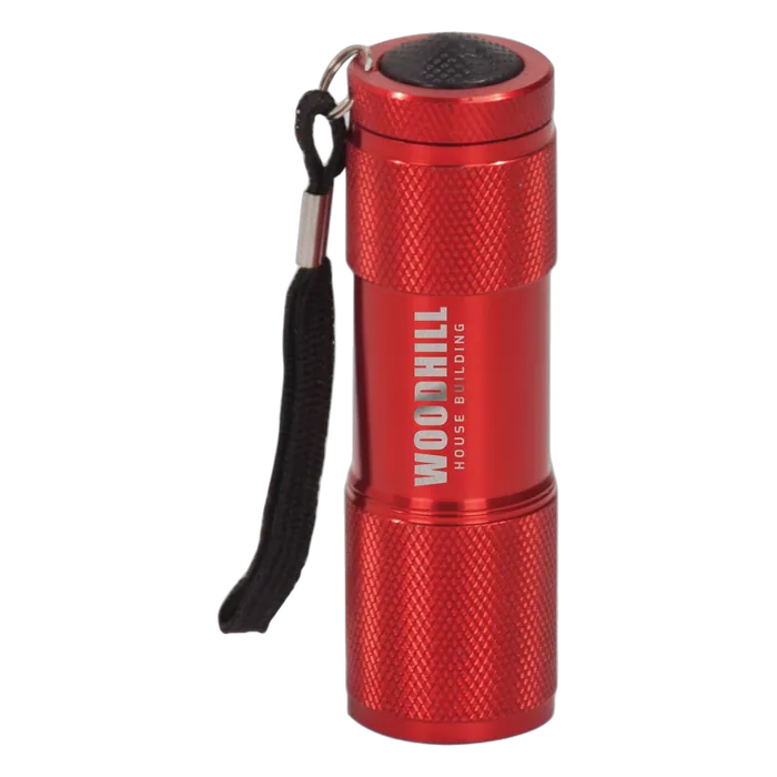Red 9-LED Flashlight Keychain