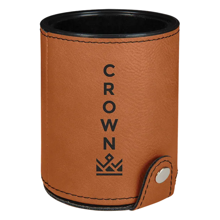 Rawhide Leatherette Dice Cup Set