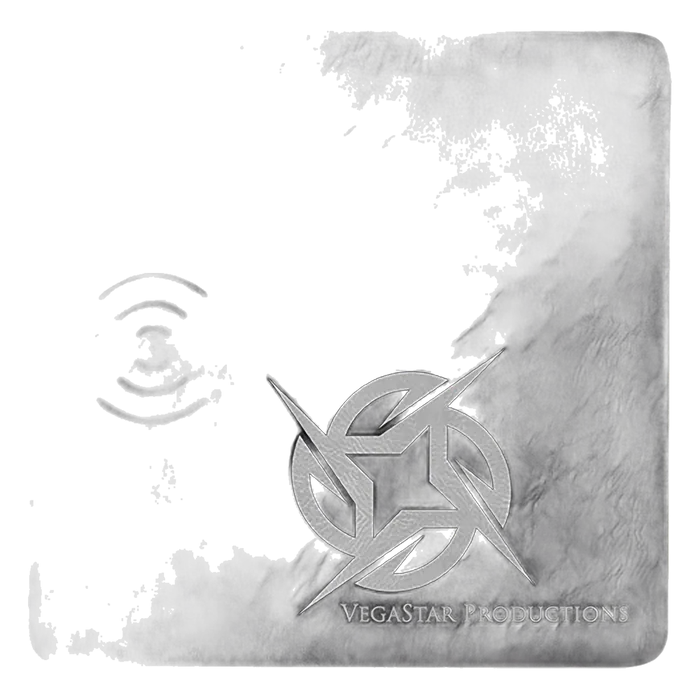 Black/Silver Laserable Leatherette Phone Charging Mat