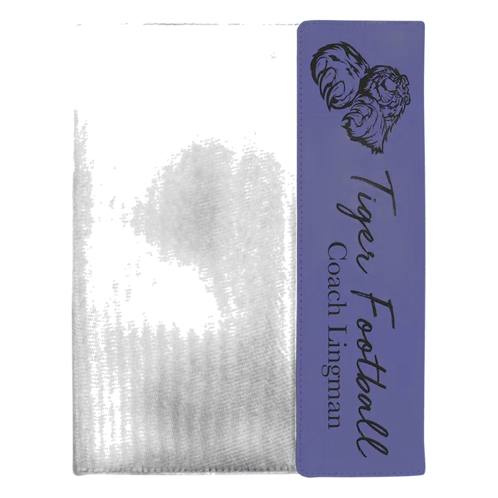 Purple Lasered Leatherette Lasered Leatherette with Black Canvas Portfolio