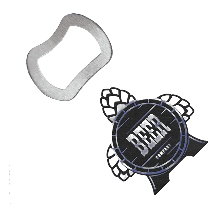 Purple Leatherette Coaster with Bottle Opener