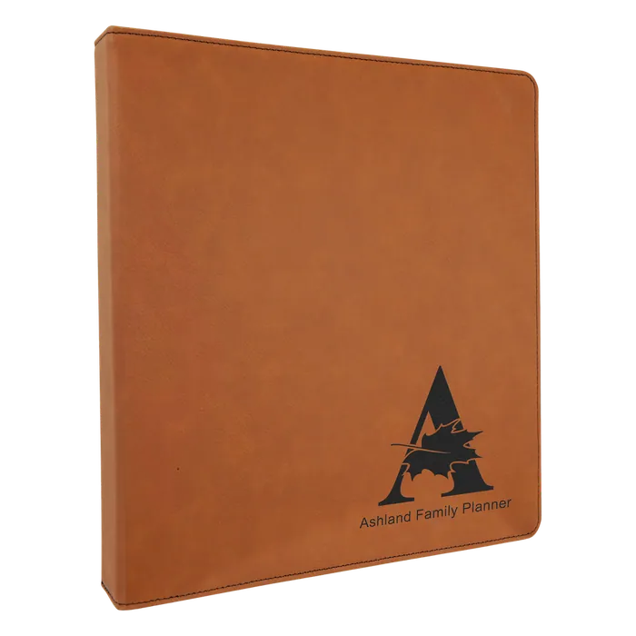Rawhide Laserable Leatherette Binder with 1" Slant D Binder Clip
