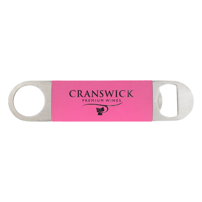 Pink/Black Bottle Opener with Silicone Sleeve