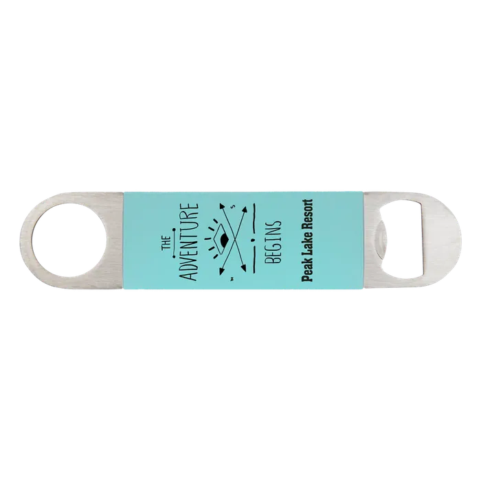 Teal/Black Bottle Opener with Silicone Sleeve