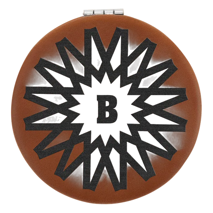 Rawhide Lasered Leatherette Compact Mirror