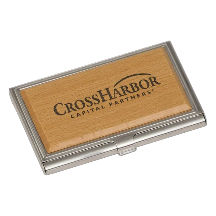 Metal/Wood Business Card Case