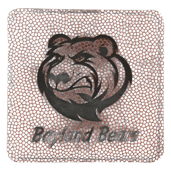 Football Leatherette Square Coaster