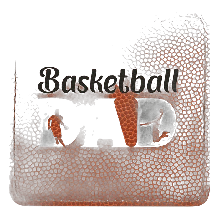 Basketball Leatherette Square Coaster