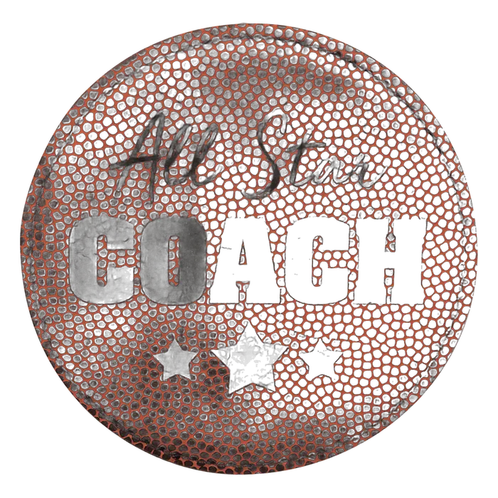 Football Leatherette Round Coaster