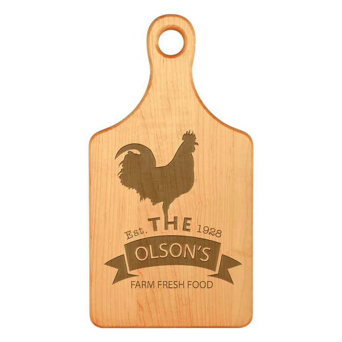 Paddle Shape Maple Cutting Board