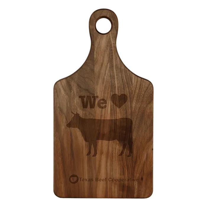Paddle Shaped Walnut Cutting Board