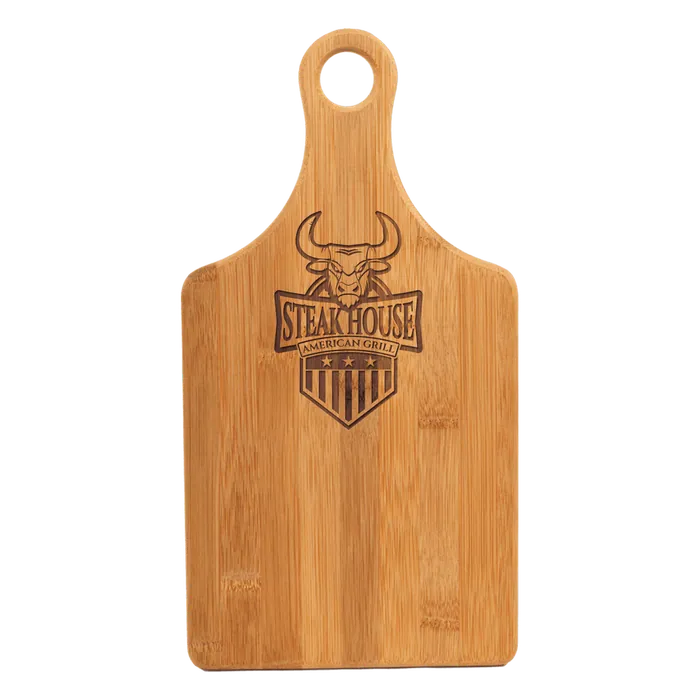 Paddle Shape Bamboo Cutting Board