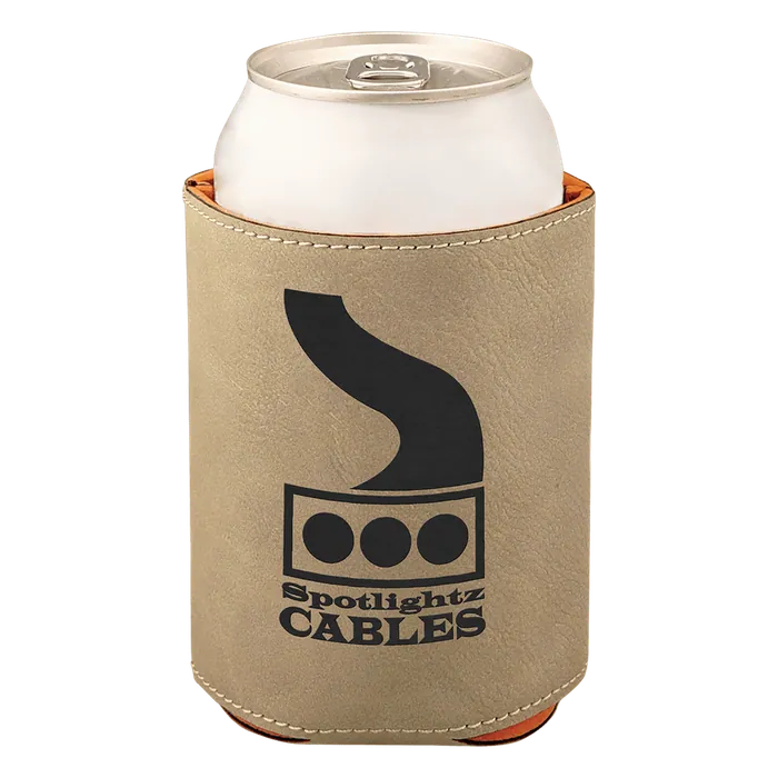 Light Brown Leatherette Beverage Holder