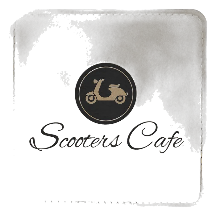 Light Brown Square Leatherette Coaster