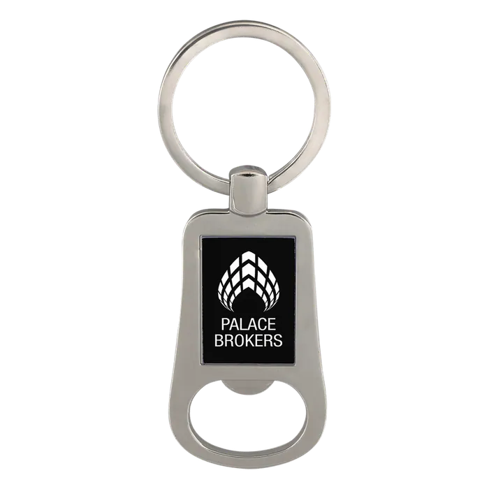 Black Bottle Opener Keychain