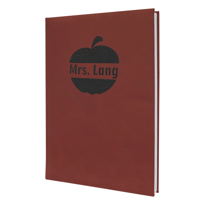 Rose Lasered Leatherette Journal with Lined Paper