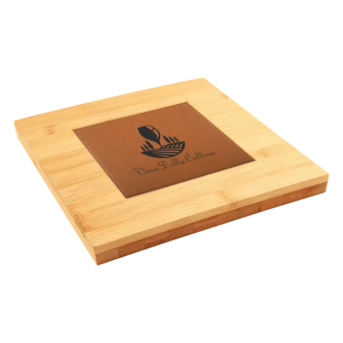 Bamboo Trivet with 4 1/4" x 4 1/4" Insert Area