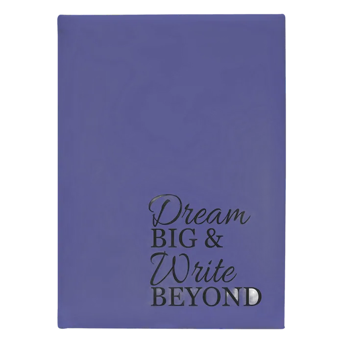 Purple Lasered Leatherette Journal with Lined Paper