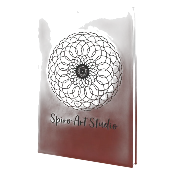 Rose Lasered Leatherette Sketch Book with White Unlined Paper, 7" x 9 3/4"