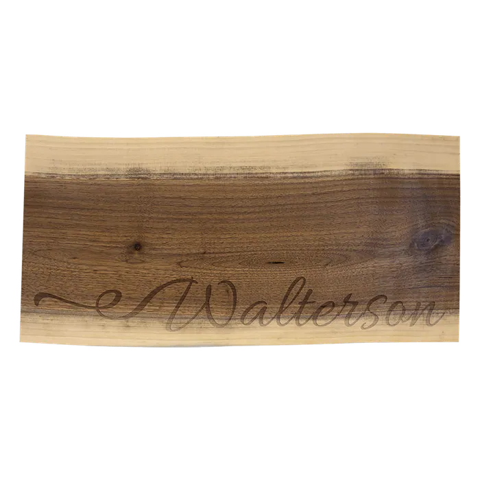 Black Walnut Cutting and Charcuterie Board, 8" x 18"