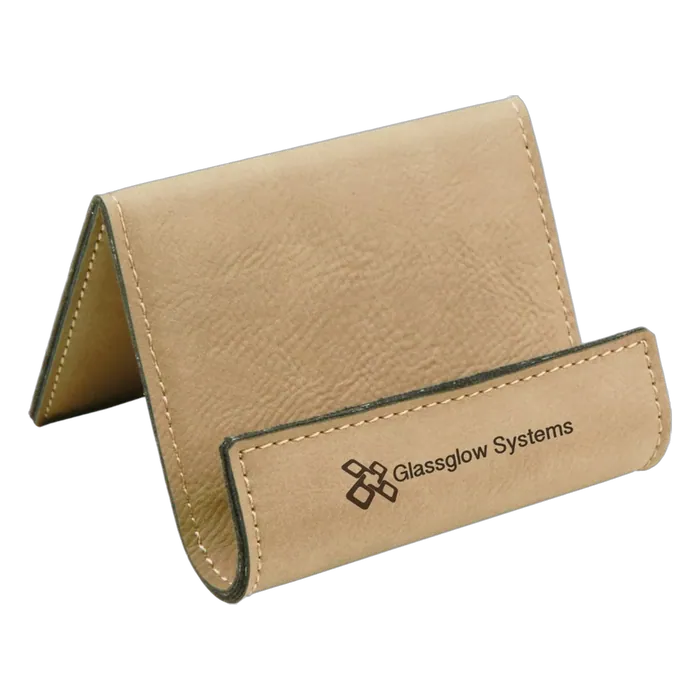 Light Brown Leatherette Holder/Easel