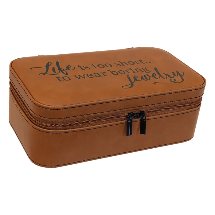 Rawhide Large Leatherette Jewelry Box