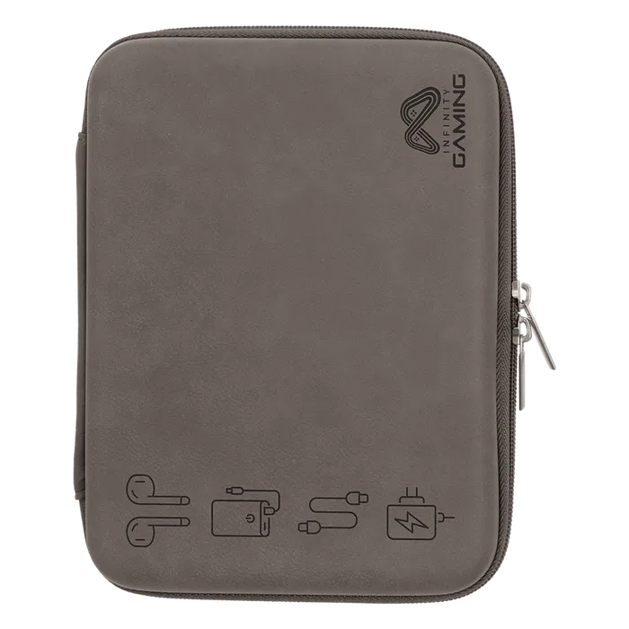 Gray Leatherette Cord Case