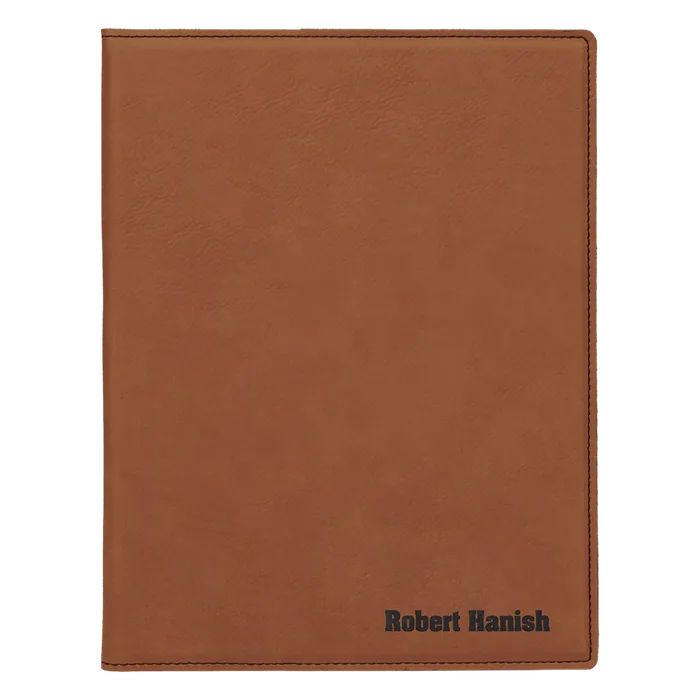 Rawhide Small Leatherette Portfolio with Notepad