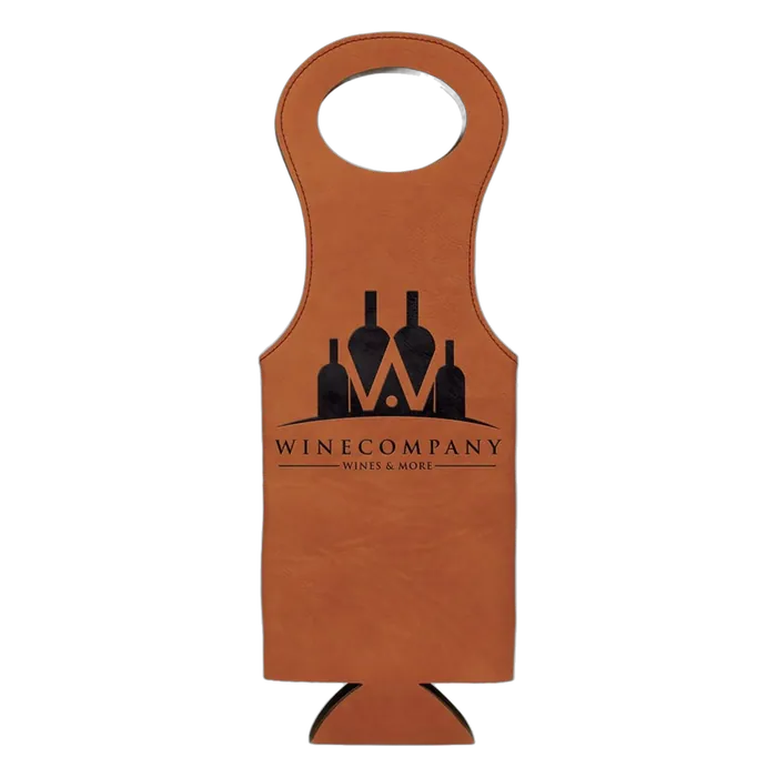 Rawhide Leatherette Wine Bag
