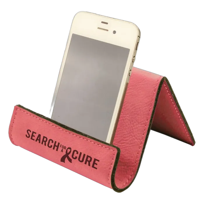 Pink Leatherette Holder/Easel