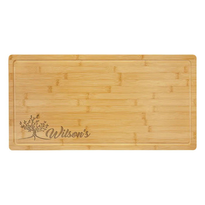 Bamboo Charcuterie Board, 23 3/4" x 12" x 1/2"