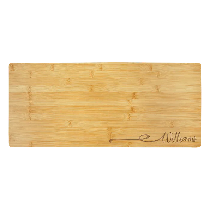 Bamboo Charcuterie Board, 23 3/4" x 10" x 1/2"