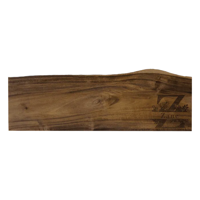 Acacia Serving Board with Blue Pearl Resin, 15 3/4" x 11 3/4" x 3/4"