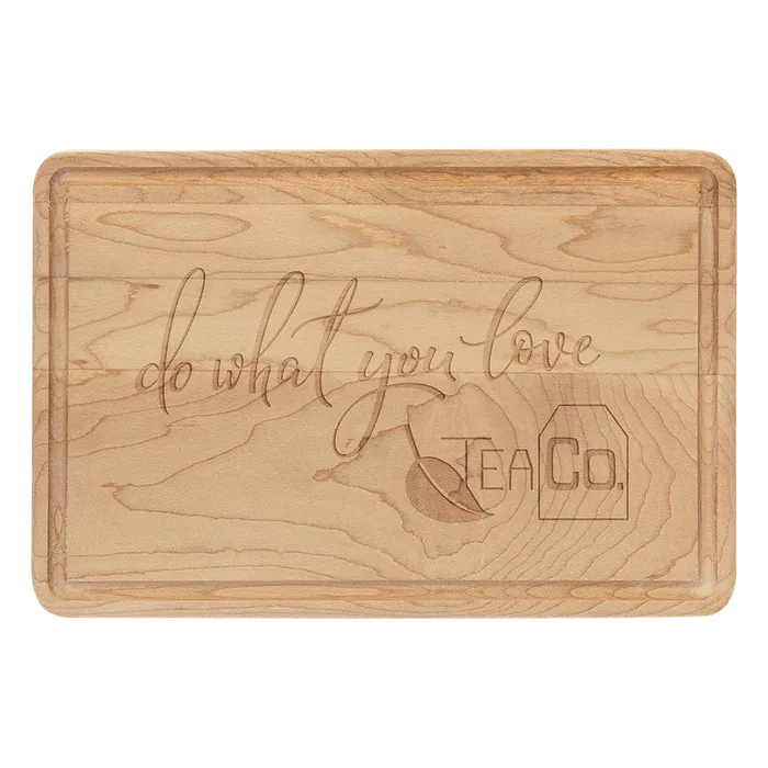 Maple Cutting Board with Drip Ring, 9" x 6"