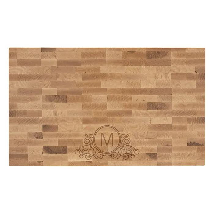 Maple Butcher Block Cutting Board, 22" x 13" x 1 1/2"