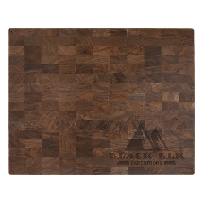 Walnut Butcher Block Cutting Board, 22" x 13" x 1 3/8"