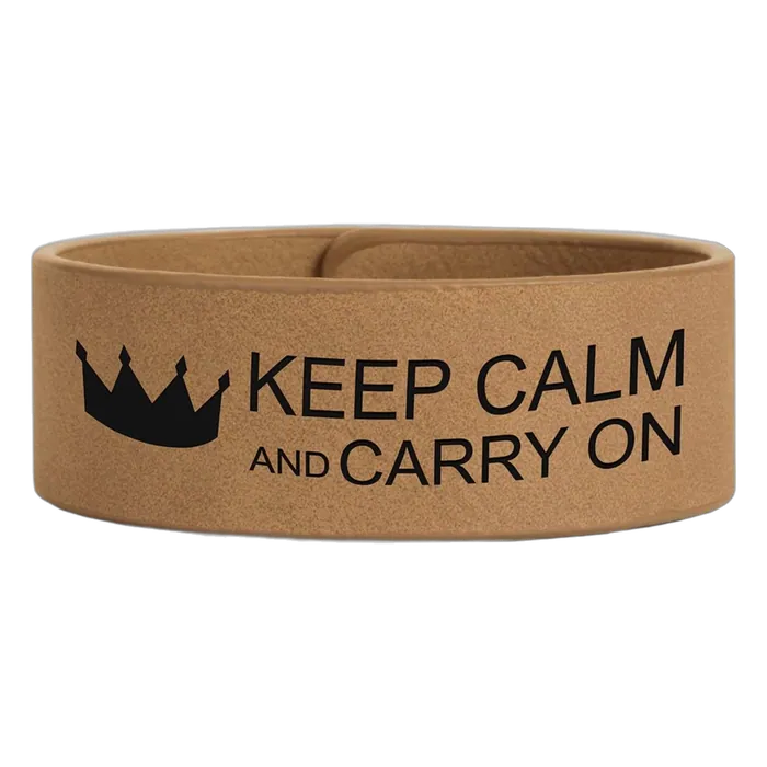 Light Brown Leatherette Cuff Bracelet