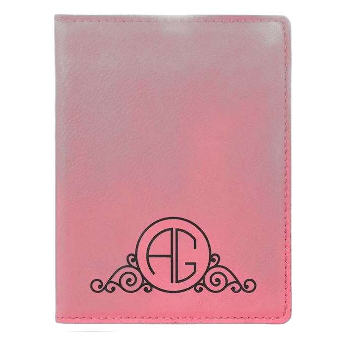 Pink Leatherette Passport Holder